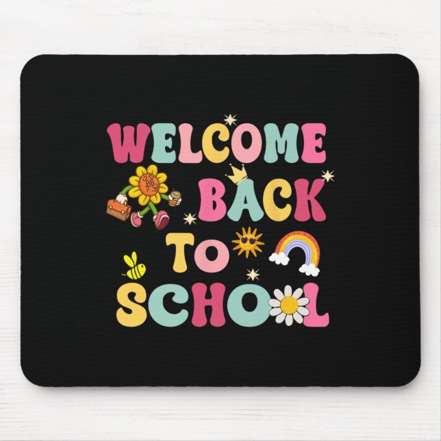Mousepad Bem-vindo de Volta à Escola Agradecimento aos Prof (Frente)