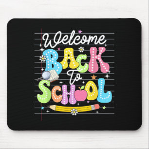 Mousepad Bem-vindo de Volta à Escola Professor Crianças Pri