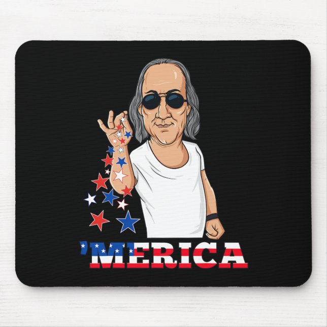 Mousepad Ben Franklin 4 De Julho Merica (Frente)