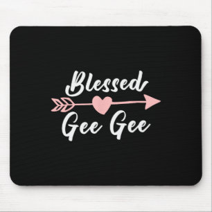 Mousepad Bênção Gee-Gee Arrow Heart Love Cute Engraçado Gee