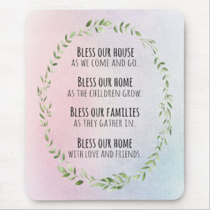 Mousepad Bênçãos para sua casa e família