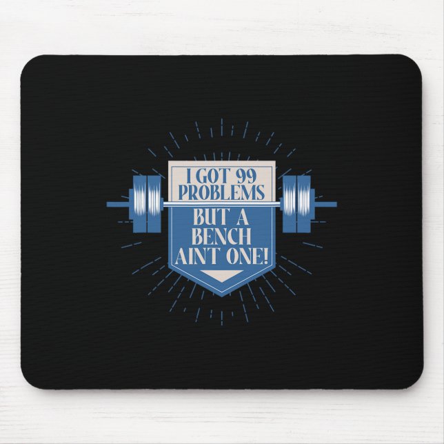 Mousepad Bench Bodybuilding Para Motivação Móvel (Frente)