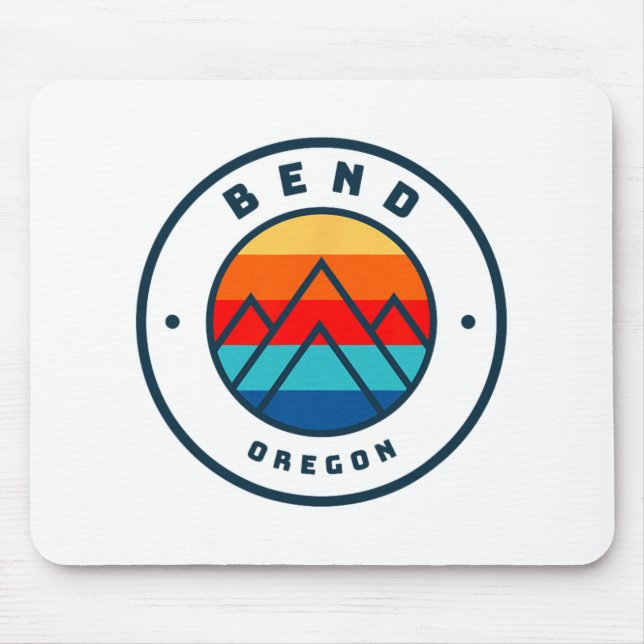 Mousepad Bend Oregon Skiting Snowboard Ski Family Trip (Frente)