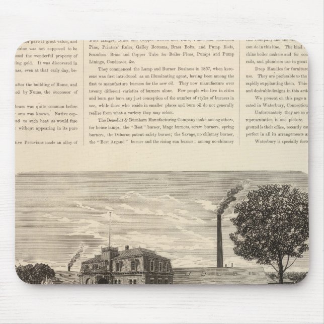 Mousepad Benedict e Burnham Manfacting Company (Frente)
