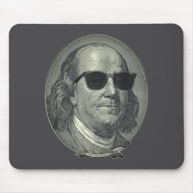 Mousepad Benjamin Franklin The Benjamin Its All About  (Frente)