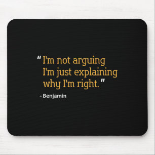 Mousepad Benjamin Gift Cita Engraçado Aniversário Personali