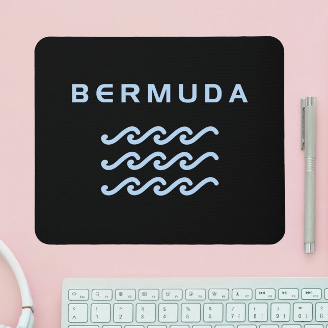 Mousepad Bermudas Triplo Oceano Onda Cor Escura (Criador carregado)