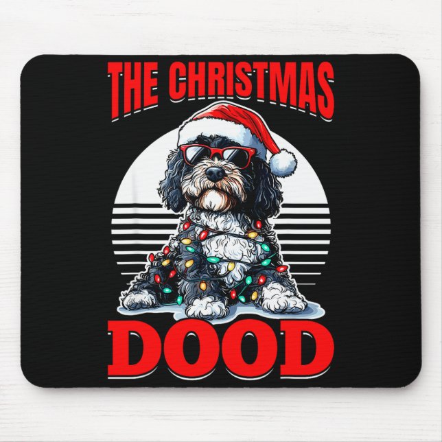 Mousepad Bernedoodle Christmas Dog Breed The Christmas Dood (Frente)