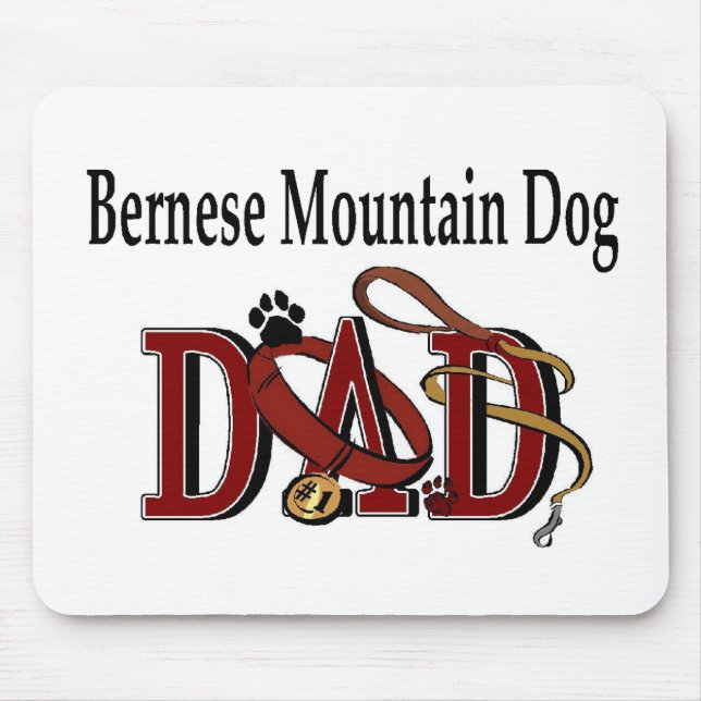 Mousepad Bernese Mountain Dog Pai presentes (Frente)