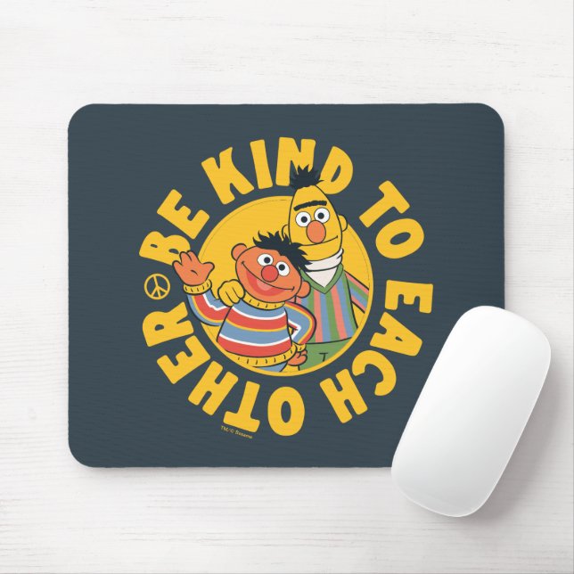 Mousepad Bert e Ernie | Ser gentis entre si (Com mouse)