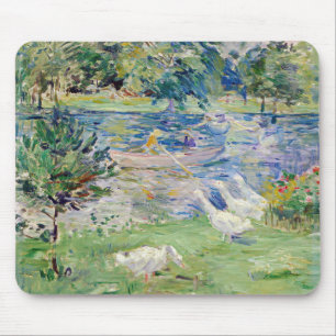 Mousepad Berthe Morisot - Rapariga num Barco com Gansos