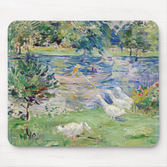 Mousepad Berthe Morisot - Rapariga num Barco com Gansos (Frente)