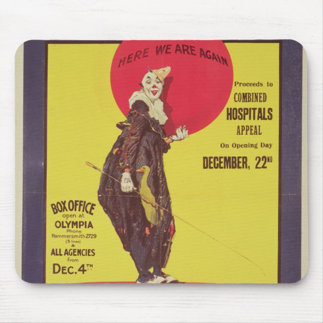 Mousepad Bertram mmói o poster do circo (Frente)