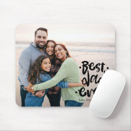 Mousepad Best Dad Ever Custom Photo Gift From Family