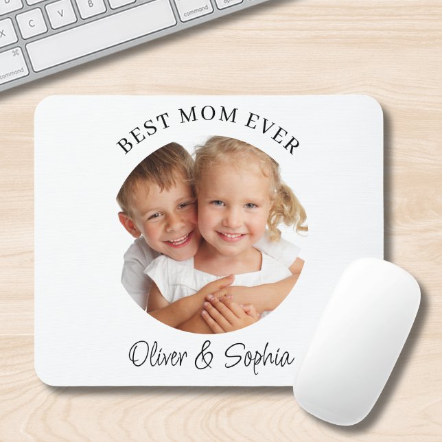 Mousepad Best Mom Ever Mother's Day Photo  (Criador carregado)