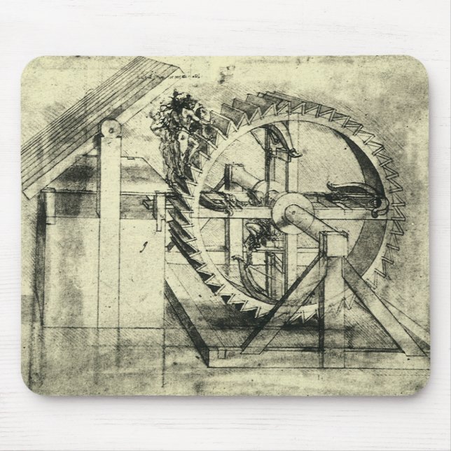 Mousepad Besta de Armas de Leonardo da Vinci Impulsionada p (Frente)