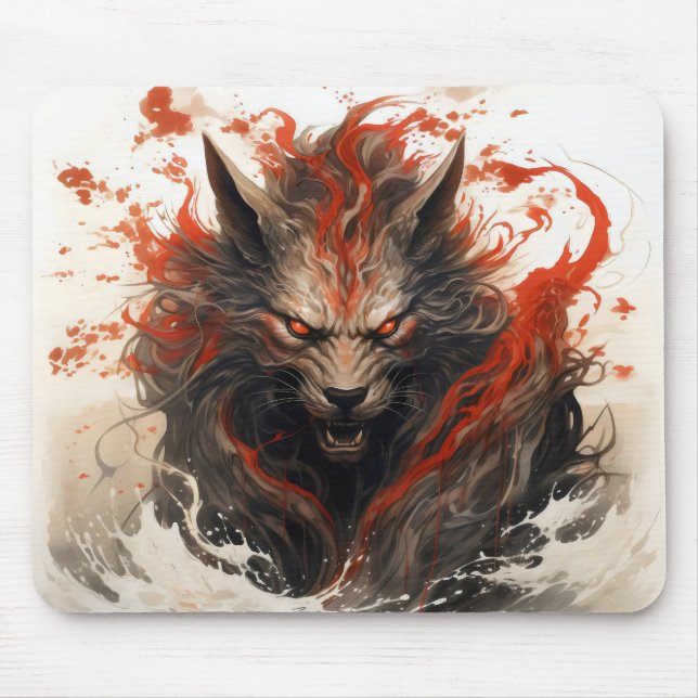 Mousepad Besta Mágica Assustadora (Frente)