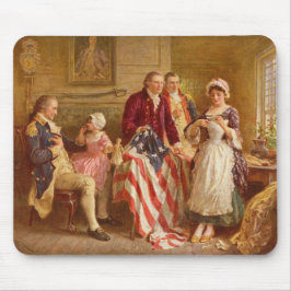 Mousepad Betsy Ross, 1777 (História Americana) (Patriota do