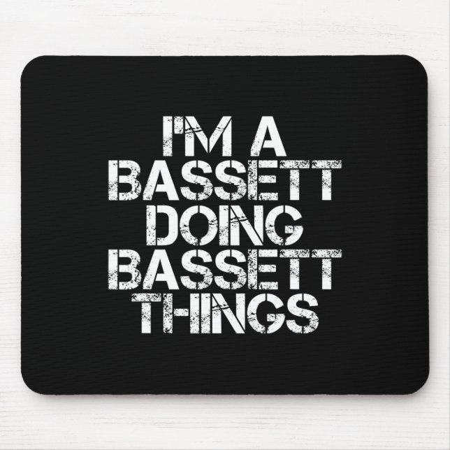 Mousepad Bett Funny Surname Family Tree Birthday Reunion Gi (Frente)