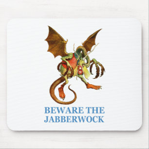 MOUSEPAD BEWARE DO JABBERWOCK