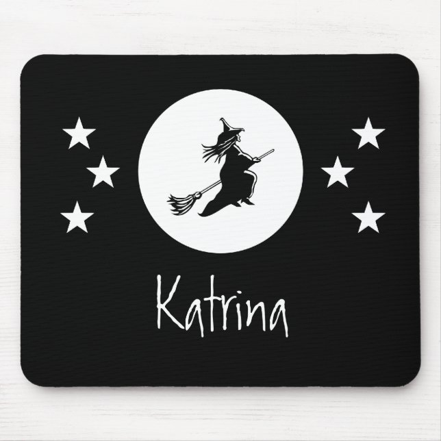 Mousepad Bewitching Halloween Mousepad, Preto (Frente)