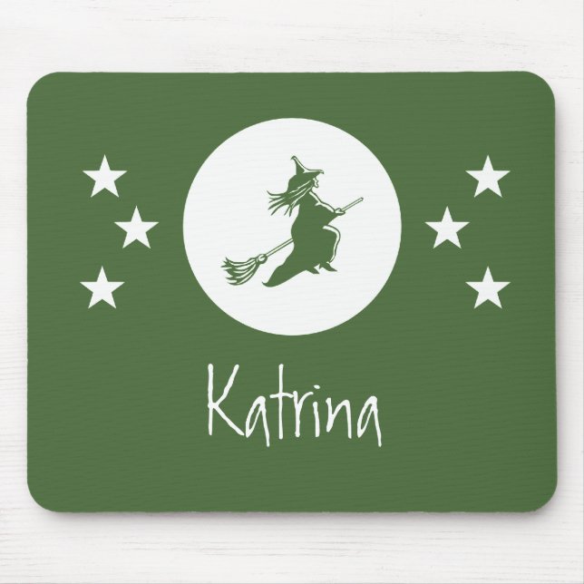 Mousepad Bewitching Halloween Mousepad, Verde (Frente)