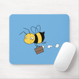 Mousepad Bezice, Abelha Estressada Cansada Segurando Porta-