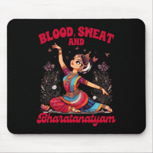 Mousepad Bharatanatyam Dançando Sangue Indiano Um Suor E Bh
