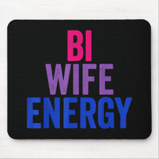 Mousepad Bi Wife Energy Bisexual Pride