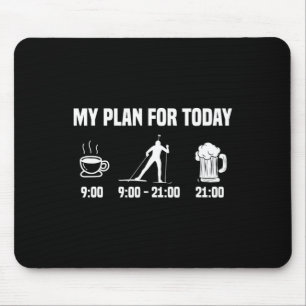 Mousepad Biathlon Biathlete Planeia Hoje Cerveja Café Esqui