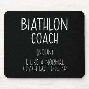 Mousepad Biathlon Coach Definition Funny Biathlete Humor 10