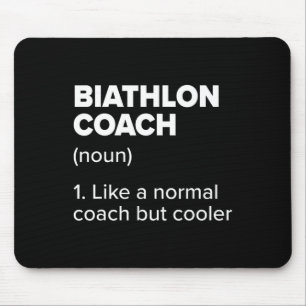 Mousepad Biathlon Coach Definition Funny Biathlete Humor 12