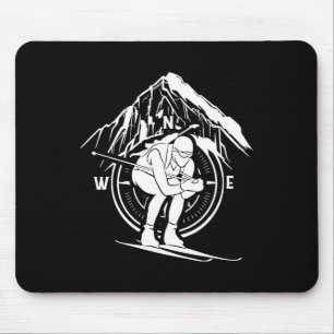Mousepad Biathlon Sports Winter Athlett Snow Skier Biathlet