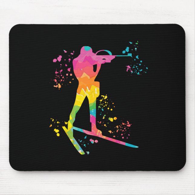 Mousepad Biatleta Nórdico do Esqui Biatlo 2 (Frente)