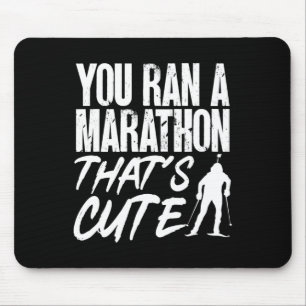 Mousepad Biatlo, você fez uma maratona que é um bonito esqu