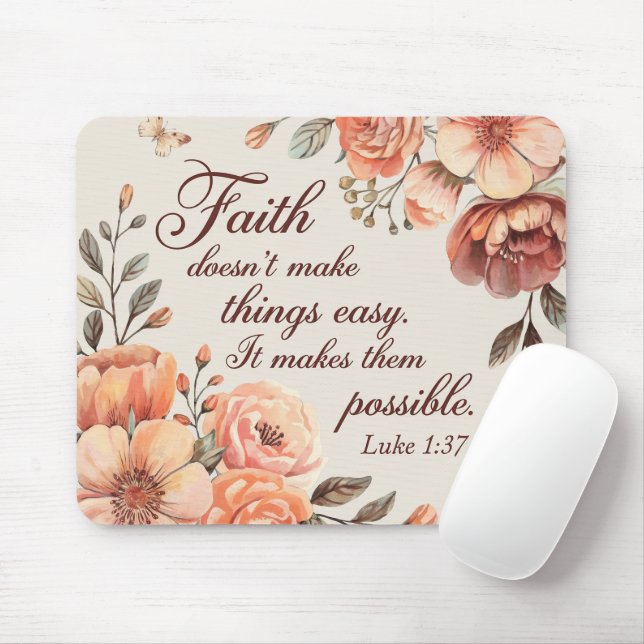 Mousepad bíblia cristã inspiradora Verse (Com mouse)