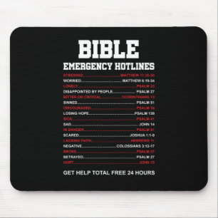 Mousepad Bíblia Hotlines Bíblia Verse Christian Jesus Prese