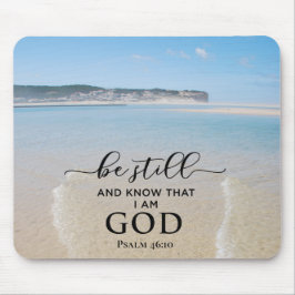 Mousepad Bíblia Verse Esteja Estável E Sei Que Sou Deus Mou