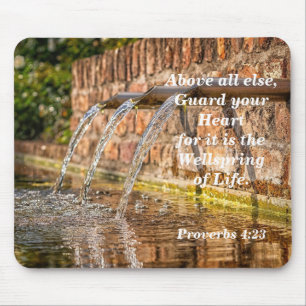 Mousepad Bíblia Verso Proverbos 4:23 Guarda O Coração