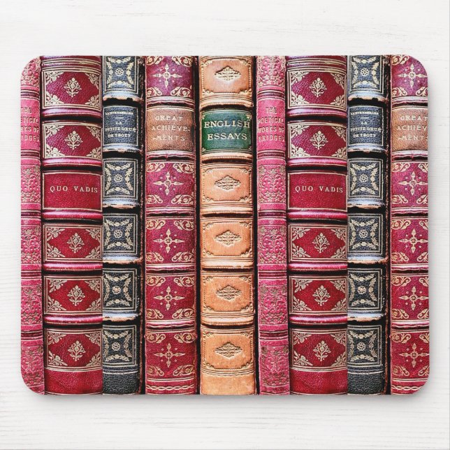 Mousepad Biblioteca de Livros Antigo (Frente)