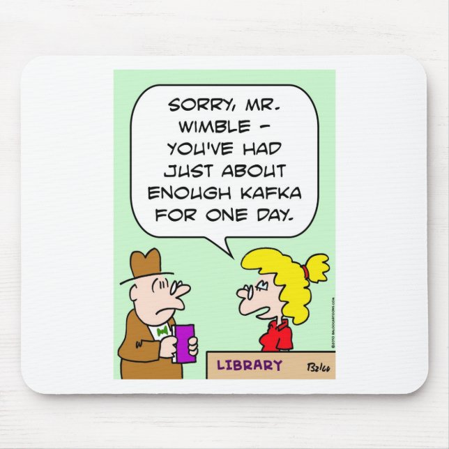 Mousepad biblioteca do kafka bastante livros (Frente)