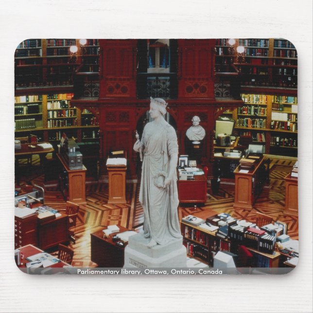 Mousepad Biblioteca parlamentar, Ottawa, Ontário, Canadá (Frente)