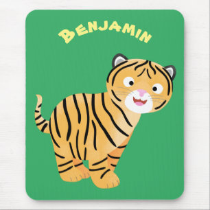 Mousepad Bicho de tigre feliz e bonito