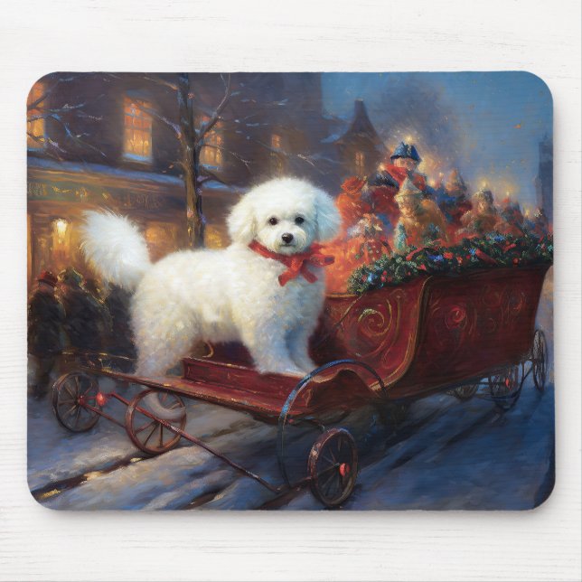 Mousepad Bichon Frise Natal Fesason (Frente)