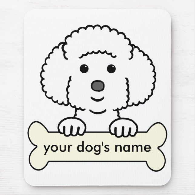 Mousepad Bichon personalizado Frise (Frente)