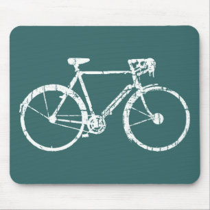 Mousepad bicicleta branca