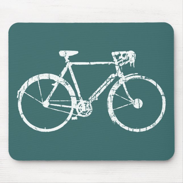 Mousepad bicicleta branca (Frente)