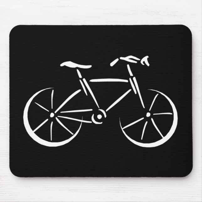 Mousepad Bicicleta branca (Frente)