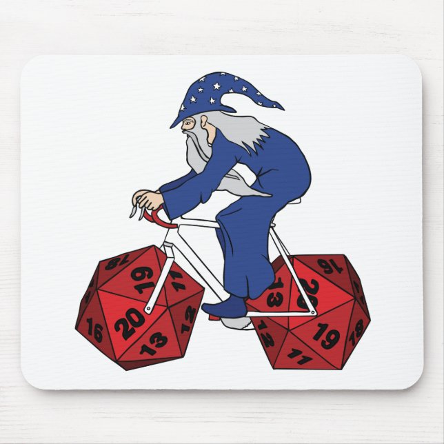 Mousepad Bicicleta da equitação do feiticeiro com as 20 (Frente)