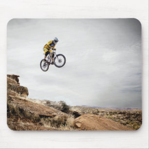 Mousepad bicicleta de montanha, natureza, esportes